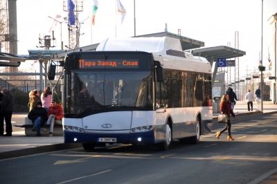 От вторник временно спират тролейбус Т1 и нощната линия