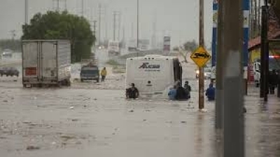 Наводнение в Мексико след урагана Хана