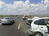 Пътнически автобус и два атомобила катастрофираха по пътя за кв. Ветрен в Бургас