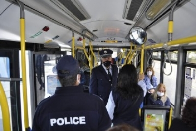 Проверки за маски в бургаските автобуси, глобата е до 1000 лева